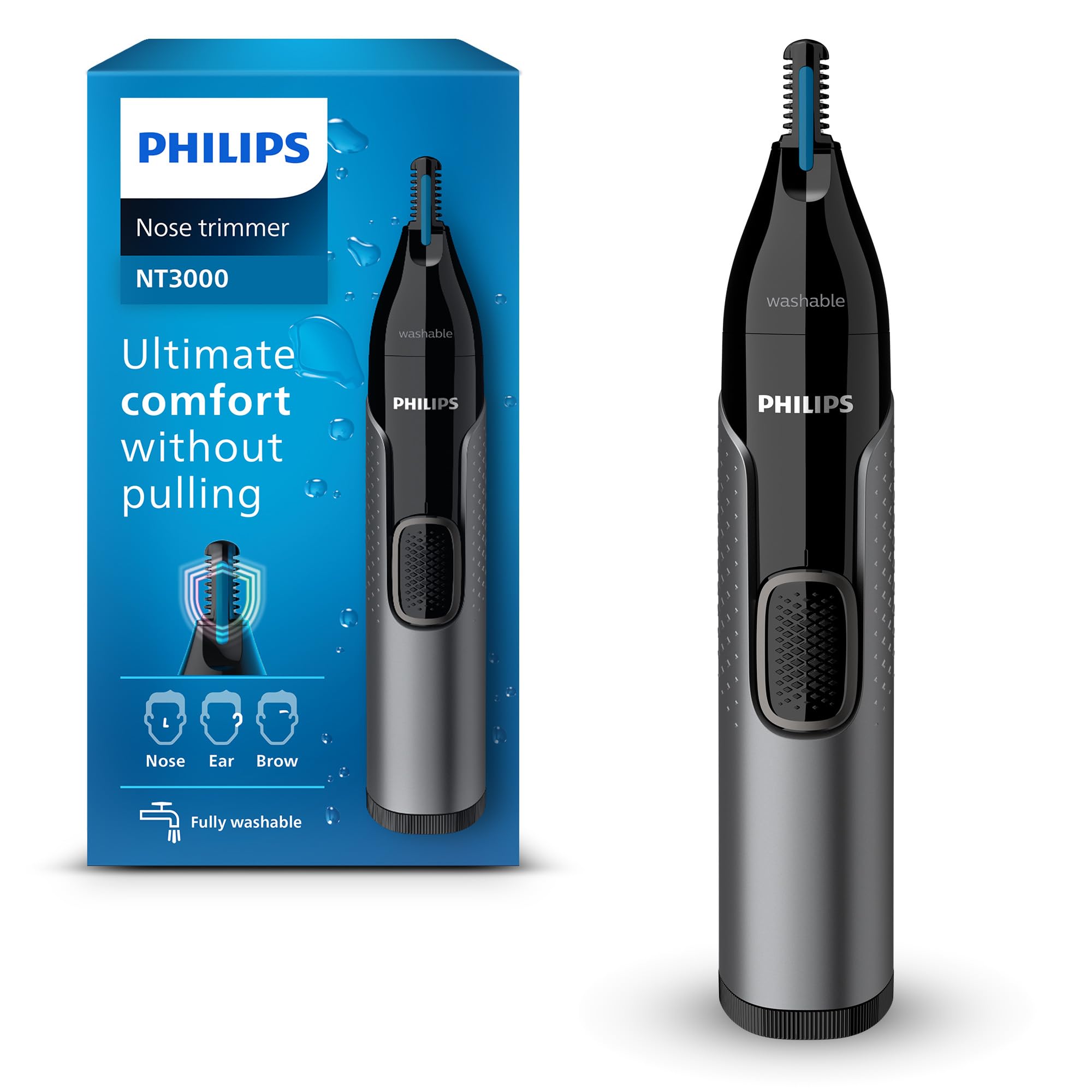 PHILIPS NOSE TRIMMER SERIES 3000 本体 Philips Neustrimmer 3000 Serie - Trim neus-, oor- en wenkbrauwhaar